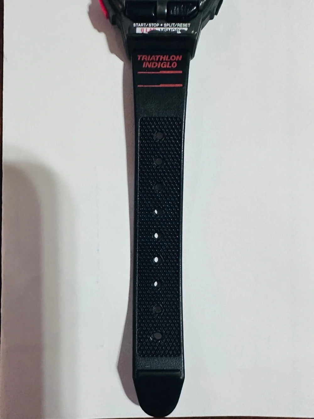 Timex Triathlon Black/ Red Vintage 1994 Watch
